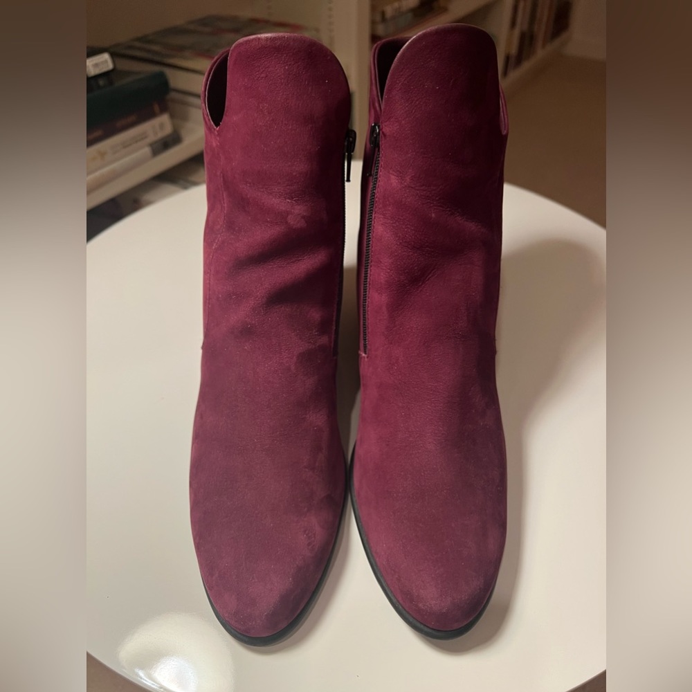 ARCHE LN LATEX magenta SUEDE LEATHER ANKLE BOOT